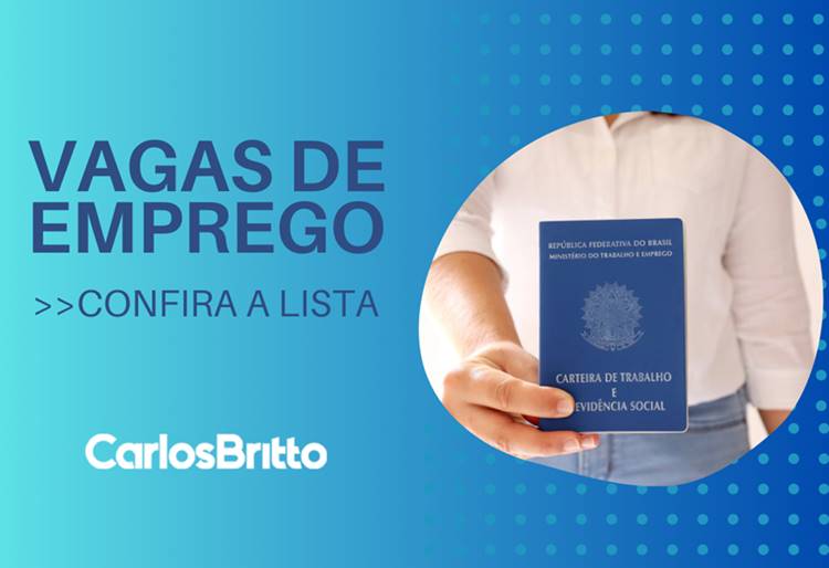 Confiram as vagas disponíveis nesta segunda-feira na Agência do Trabalho