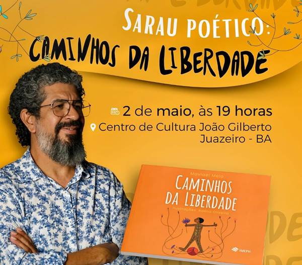 Maviel Melo fará sarau poético em Juazeiro para lançar seu mais novo livro