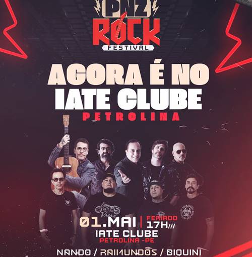 PNZ Rock Festival muda de local, mas animação promete ser a mesma