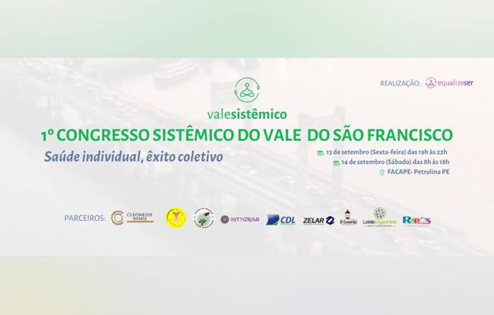 1º Congresso Sistêmico do Vale do SF é adiado para setembro
