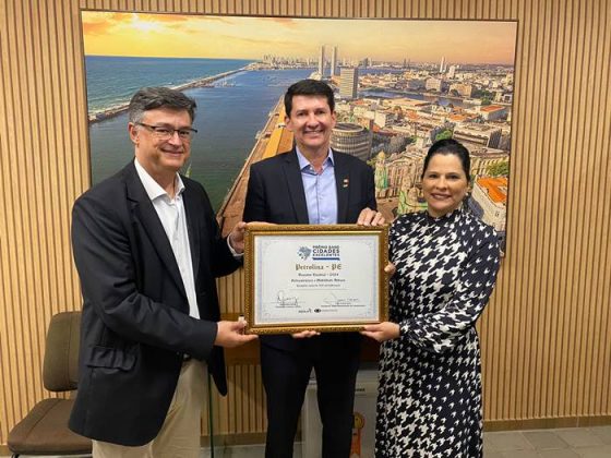 Petrolina conquista prêmios de melhor gestão e infraestrutura no ‘Band Cidades Excelentes’