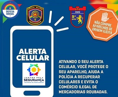 5° BPM cadastra celulares em Petrolina no sistema Alerta Celular