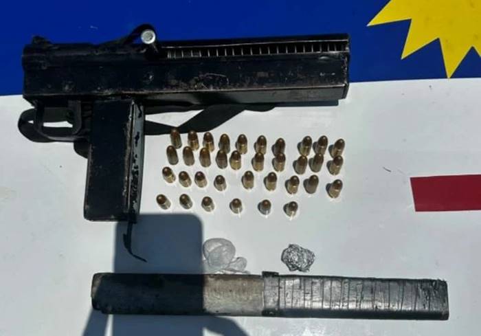 5° BPM apreende metralhadora e droga em operação no bairro Vila Vitória