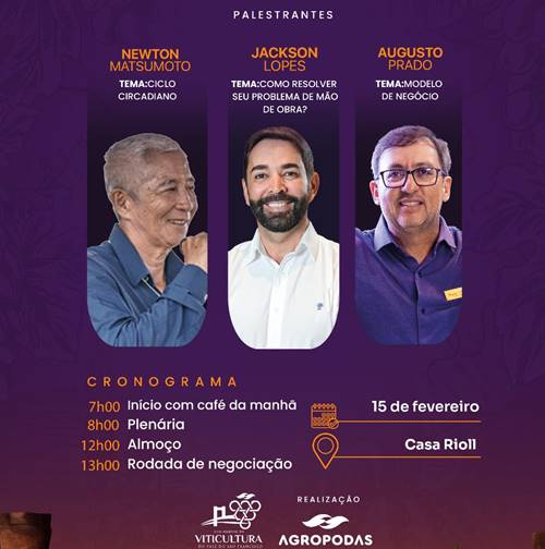 17º Debate de Viticultura em Petrolina tem inscrições gratuitas