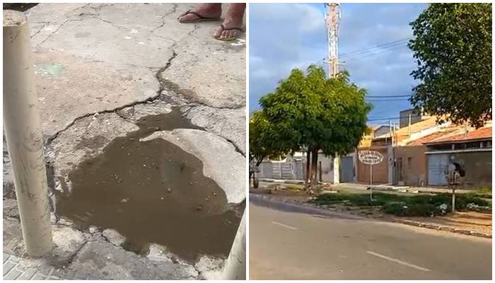 Moradores do Gercino Coelho cobram solução para esgoto estourado e mato alto