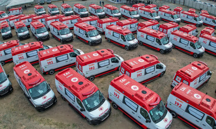 Governo Federal entrega 156 novas ambulâncias para a frota do Samu