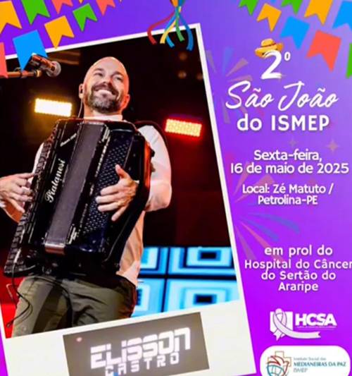 Elisson Castro se apresentará com seu forró romântico na 3ª edição do São João do Ismep