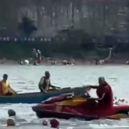 Equipe de segurança salva competidor de afogamento durante Triathlon ‘Mãe Malvada’