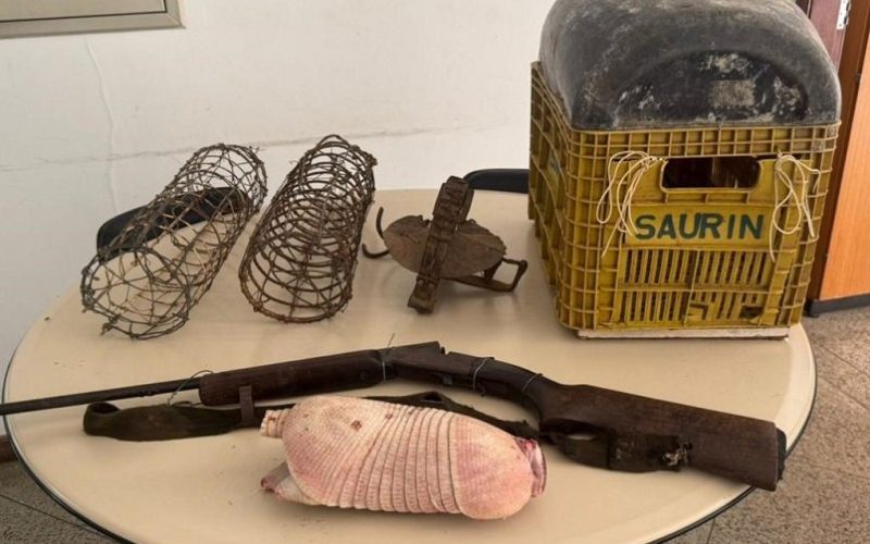 Polícia confiscou arma de fogo em ação contra caça ilegal no distrito de Maniçoba em Juazeiro (BA)