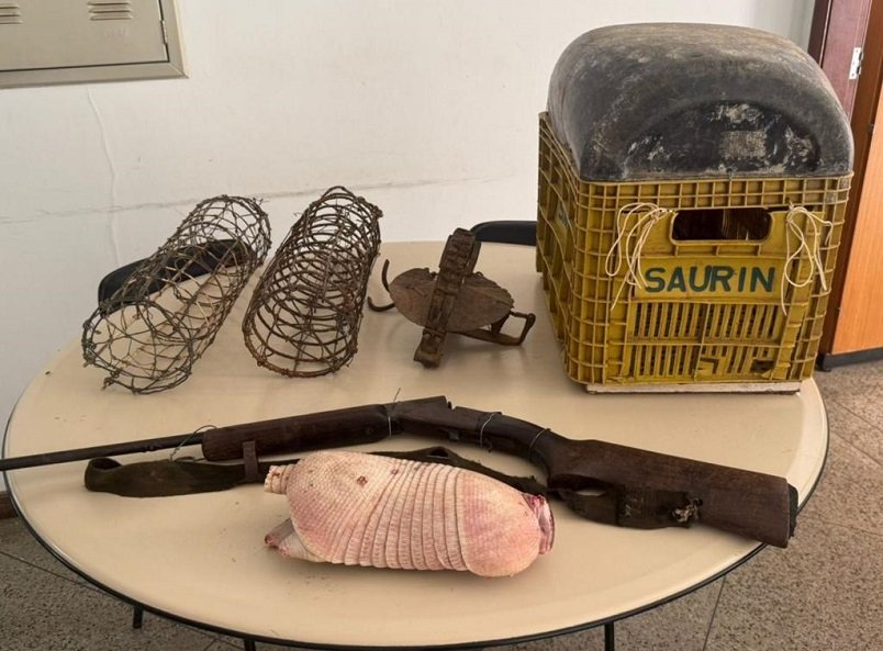 Polícia confiscou arma de fogo em ação contra caça ilegal no distrito de Maniçoba em Juazeiro (BA)