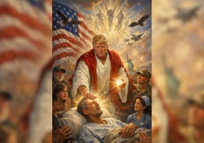 Trump se compara a Jesus após criticar o papa e publica imagem nas redes sociais Trump se compara a Jesus após criticar o papa e publica imagem nas redes sociais