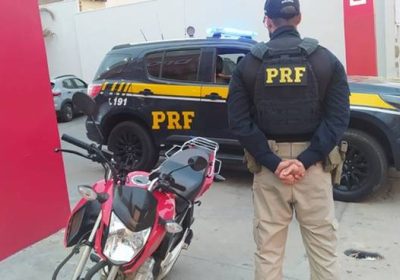 PRF recupera moto roubada com placa clonada em Petrolina
