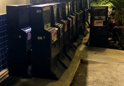 Polícia Militar apreende 24 máquinas de jogos de azar em comércio no bairro Tancredo Neves, em Juazeiro. Polícia Militar apreende 24 máquinas de jogos de azar em comércio no bairro Tancredo Neves, em Juazeiro.