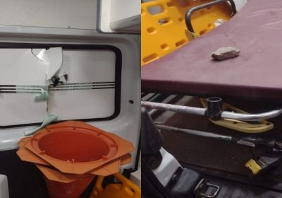 Ambulância do Samu é alvo de ataque com pedras e Sesau faz registro de ocorrência