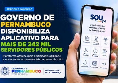 Aplicativo do Governo de Pernambuco está agora disponível para mais de 242 mil servidores públicos.