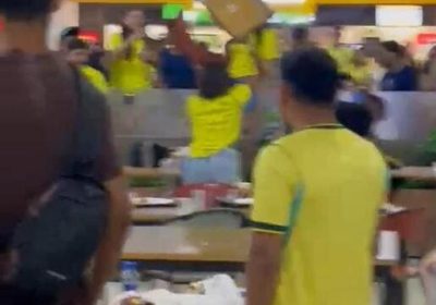 Confronto generalizado ocorre no River Shopping após partida do Brasil