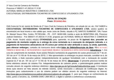 Edição de Citação no Blog do Petrolina.lat