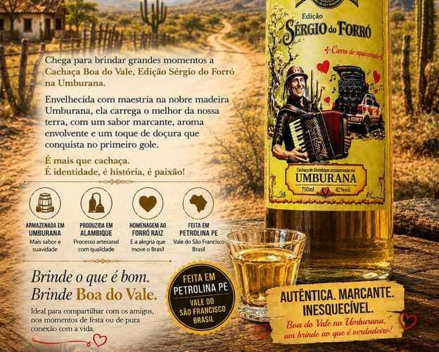Edição especial de cachaça envelhecida em umburana é lançada em Petrolina.