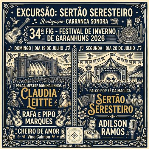 Petrolina terá excursão para participar da 34ª edição do FIG com noites de seresta