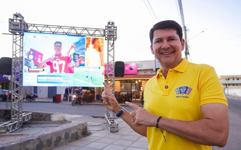 Telões em bairros de Petrolina para transmissão de Brasil x Noruega confirmados por Simão Durando no domingo (5)