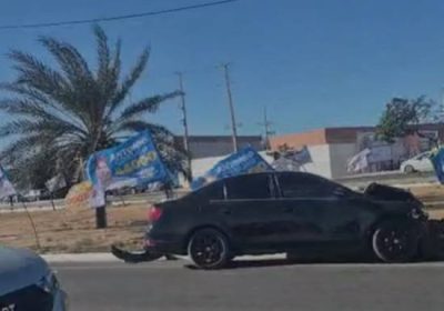 Acidente na Zona Oeste de Petrolina: Carro colide com traseira de caminhão em avenida da região.