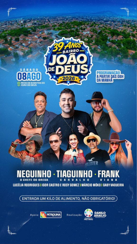 Bairro João de Deus em Petrolina comemora 39 anos com feira do empreendedor e shows musicais