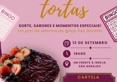 Bingo e Festival de Tortas promovidos pela Área Pastoral São Geraldo em Juazeiro.
