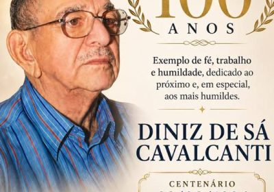 Celebração do centenário de nascimento de Seu Diniz ocorrerá no domingo