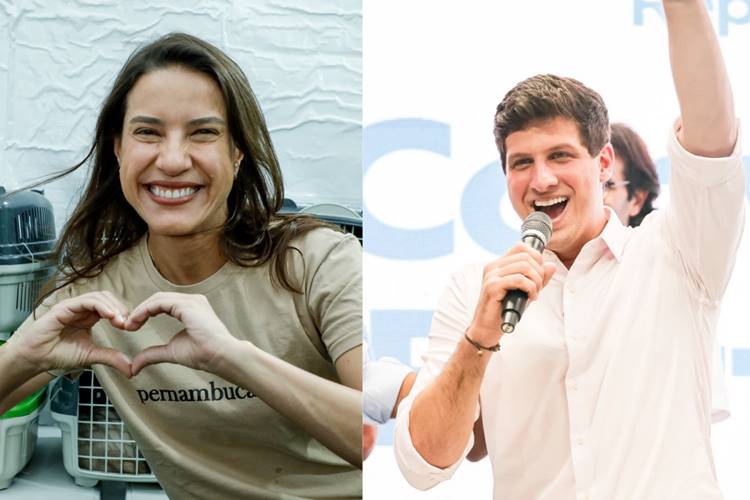 Governadora Raquel Lyra é alvo de panfletos com acusações no Recife; governadora se pronuncia e João Campos reage