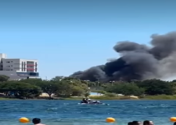 Grande incêndio na Orla de Juazeiro (BA) ocorre neste domingo (30)