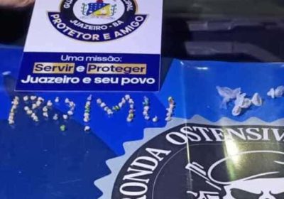 Homem tenta fugir da GCM e é detido com 59 pedras de Crack em Juazeiro