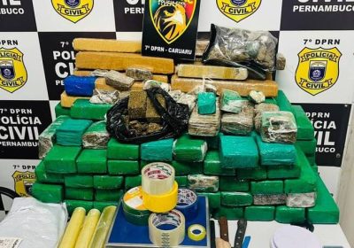 A Polícia de Caruaru descobre 120 kg de maconha escondidos em cisterna de oficina A Polícia de Caruaru descobre 120 kg de maconha escondidos em cisterna de oficina