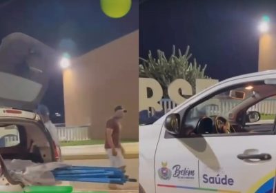 Flagrante de crime eleitoral em Belém do São Francisco (PE): Carro da Secretaria de Saúde é flagrado retirando bandeiras durante as Eleições de 2026 Flagrante de crime eleitoral em Belém do São Francisco (PE): Carro da Secretaria de Saúde é flagrado retirando bandeiras durante as Eleições de 2026