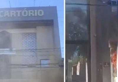 Funcionários contêm incêndio no Cartório Civil de Juazeiro após fogo se espalhar.
