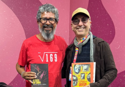 Maviael Melo lança livro na Bienal de São Paulo e se encontra com Zeca Baleiro