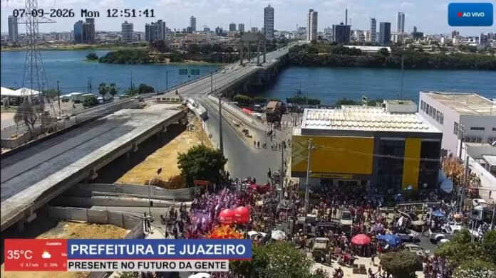 Trânsito caótico bloqueia vias principais de Juazeiro (BA) no feriado de 7 de setembro