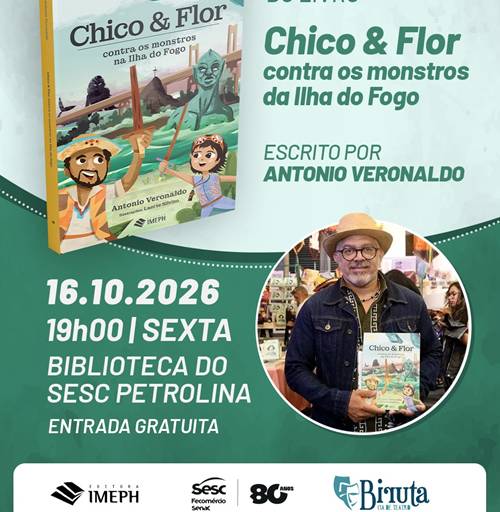 Livro baseado no espetáculo ‘Chico e Flor’ será lançado nesta sexta em Petrolina