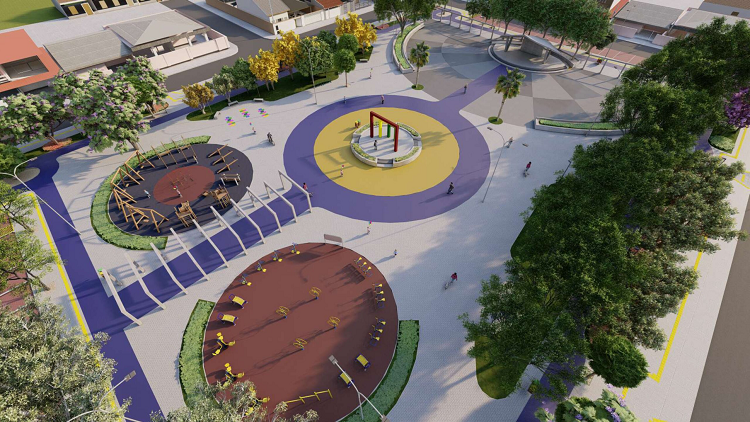 Maior praça de Bairro José e Maria terá monumento histórico em sua construção