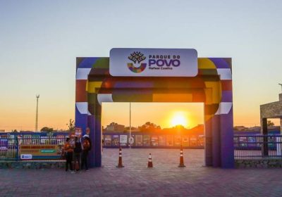 O Parque do Povo receberá manutenção e terá um acesso temporário