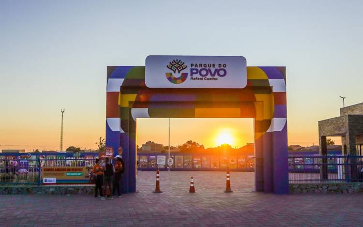 O Parque do Povo receberá manutenção e terá um acesso temporário
